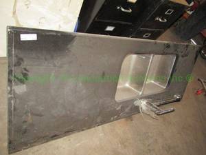 lot 320 image: COUNTER TOP WITH SINK, FAUCET AND IN SINK ERATOR MODEL 777SS
