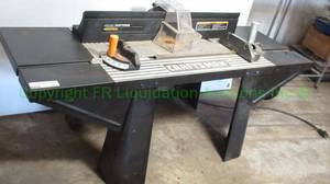 lot 192 image: Craftsman router table with Porter Cable model 690LR router motor