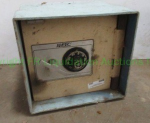 lot 360 image: VINTAGE AMSEC COMBINATION SAFE SERIAL NUMBER 469449