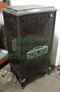 lot 359 image: VINTAGE ORIGINAL GAS HOME HEATER (39 H x 21 W x 17 D)