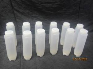 lot 395 image: TOTAL OF 12 FIFO INNOVATIONS SAUCE DISPENSING RE-INVERTED BOTTLES&nbsp 16oz NSF
