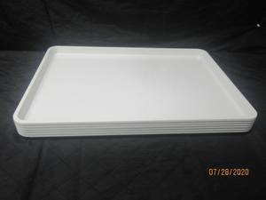 lot 411 image: TOTAL OF 6 OMCAN FMA 1424X MEAT TRAYS&nbsp&nbsp18W X 26 L X 1.25 H