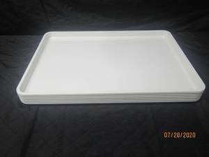 lot 412 image: TOTAL OF 6 OMCAN FMA 1424X MEAT TRAYS&nbsp&nbsp18WX26LX1.25 H&nbsp