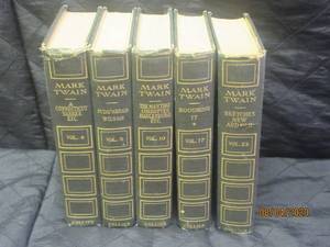 lot 474 image: TOTAL OF 5 MARK TWAIN BOOKS&nbsp&nbspVOL 4, 5,10,17,23&nbsp