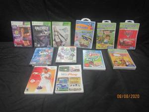 lot 46 image: TOTAL OF 12 ASSORETED GAMES&nbsp&nbspWII,LEAPSTER,V.READER ,LEAPSTER,PC EA ,XBOX 360&nbsp