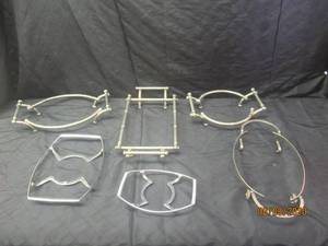 lot 19 image: 5PC VINTAGE CARRYING RACKS FOR CORNING WARE&nbsp