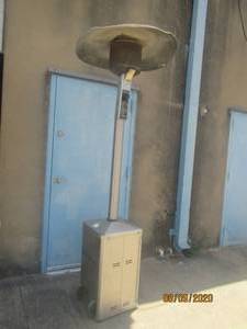 lot 107 image: DCS STAINLESS STEEL PROPANE PATIO HEATER&nbsp