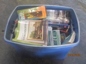lot 114 image: TOTE FULL OF BOOKS