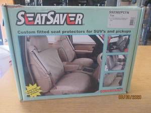 lot 125 image: COVERCRAFT SEAT SAVER TAN SS2382PCTN NEW OVERSTOCK IN BOX