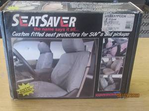 lot 129 image: COVER CRAFT SEAT SAVER SS3437PCCH CHARCOAL&nbsp2014 CHEV. SILVERADO 1500 &amp GMC SIERRA 1500 ALL CABS FR 402040 W ADJ HEADREST&amp FOLD DOWN CONSOLE WCUP HOLDER &amp LID ,WSEAT STORAGE AND AIRBAG