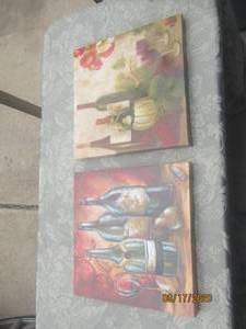 lot 171 image: TOTAL OF 2 MAISON ROUGE CANVAS ORIGINAL WALL ARTWORK &nbsp&nbsp