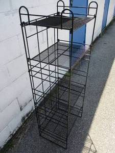 lot 18 image: 4-Shelf- Portable, Adjustable, Display Stand.