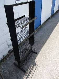 lot 19 image: 4-Shelf, Double Sided Display Stand,