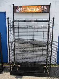 lot 1 image: Large 6-Shelf-Adjustable -Display Rack With Removable-Top Sign Slot