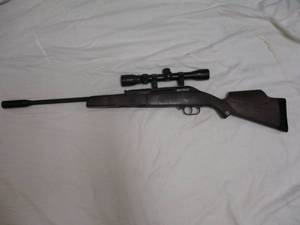 lot 4 image: Beeman 1783-Silver Bear,  177 Cal. Pellet Rifle With Powewrline 3x9x32 Scope