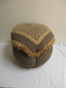 lot 97 image: Oriental Design, Drum Style Ottoman  Footstool.