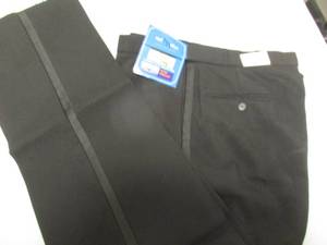 lot 108 image: NEW-Womans Neil Allyn, Comfort Fit Waist Tuxedo Pants, Style 3037PL-R-01, Size-14