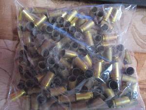 lot 139 image: OVER 125-Pieces Of 9-mm Shot Once-Range Brass, Most of it is SPEER 9-mm Luger Brass.