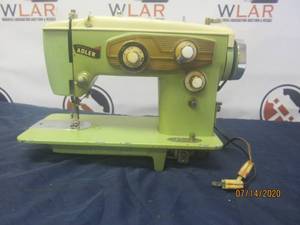 lot 89 image: GREEN BELVEDERE ADLER SEWING MACHINE&nbspNO PEDAL&nbsp