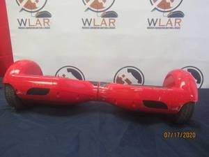 lot 138 image: RED HOVERBOARD TESTED AND WORKS WILL NEED CHARGER&nbsp