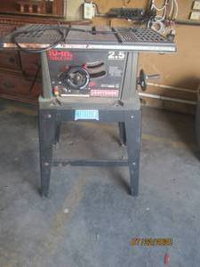 lot 234 image: CRAFTSMAN 10 INCH SAW&nbsp 2.5 MAXIMUM DEVELOPED HP