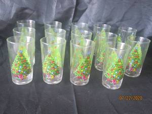 lot 273 image: TOTAL OF 14 CHRISTMAS TREE TUMBLERS&nbsp