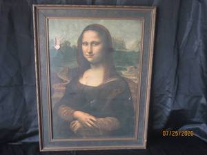 lot 315 image: MONA LISA BY LEONARDO DA VINCI FRAMED PAINTING DRUCK VON FR.RITCHER,G,M.B.H, LEIPZIG&nbsp