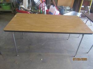 lot 357 image: WOOD TABLE&nbsp5FTL X 30 W&nbsp