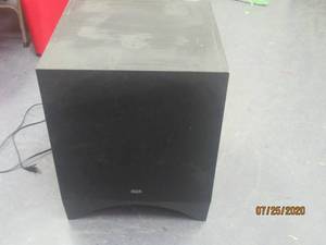 lot 362 image: RCA SP3500SW HOME THEATER SUBWOOFER