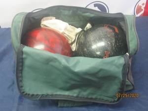 lot 370 image: DUO&nbsp EBONITE BOWLING BALLS&nbsp&nbsp- MAXIM&nbsp- PRO EXECUTIVE 300