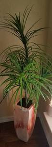 lot 5 image: PLANTER WITH ARTIFICIAL PLANT (45 HIGH)