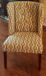 lot 42 image: ACCENT UPHOLSTERED CHAIR (26 W x 24 D x 39 H) MATCHES LOT #1