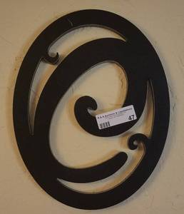 lot 47 image: WALL C DECOR PIECE (10.5 W x 13.5 H)