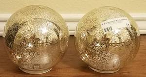 lot 71 image: LOT OF 2 BATTERY OPERATED SPHERES