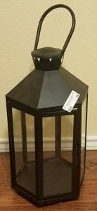 lot 78 image: LARGE METAL CANDLE HOLDER (19 H)