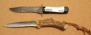 lot 116 image: 2 VINTAGE KNIVES (4.5 & 5 L) (BIDDING BY THE PIECE)
