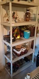 lot 205 image: 5-TIER PLASTIC SHELF (DELAYED PICK UP - AFTER 300 PM)