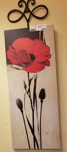 lot 143 image: WALL ART DECOR (8 W x 20.25 H)