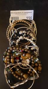 lot 156 image: LOT OF ASSORTED BRACELETS