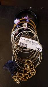lot 157 image: LOT OF ASSORTED BRACELETS