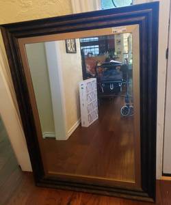 lot 323 image: LARGE SIZE WALL MIRROR (33 W x 45 H)