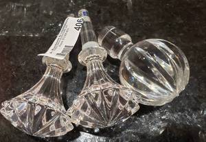 lot 406 image: 3 CRYSTAL WINE BOTTLE TOPPERS INCLUDING 2 MARQUIS BY WATERFORD (BIDDING BY THE PIECE)