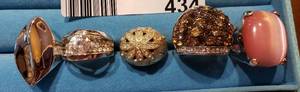 lot 434 image: LOT OF ASSORTED FASHION RINGS