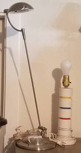 lot 235 image: LOT OF 2 ASSORTED LAMPS