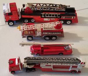 lot 259 image: LOT OF FIRE ENGINE TOY TRUCKS