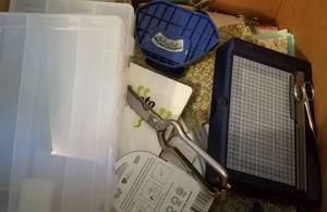 lot 272 image: BOX LOT OF ASSORTED CRAFT SUPPLIES AND ACCESSORIES