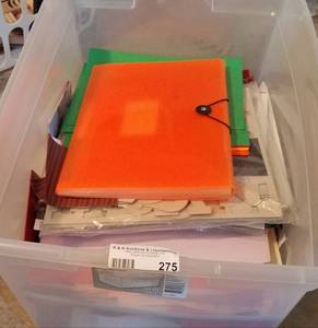 lot 275 image: LOT OF ASSORTED CRAFTING PAPER AND MORE