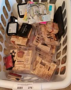 lot 276 image: LOT OF ASSORTED STAMPIN UP RUBBER STAMPS