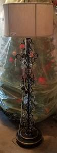 lot 279 image: TALL FLOOR LAMP WITH SHADE (66 12 H X 20 12 W WITH SHADE)