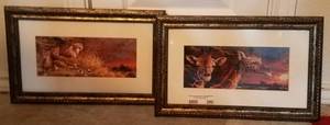lot 290 image: LOT OF 2 SAFARI THEMED FRAMES